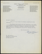 Letter from Waldo G. Leland to Ruth Benedict, October 26, 1946