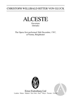 Alceste: Overture
