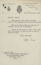 Letter from D. S. Todd to Adrian Lumley, Feb. 24, 1938