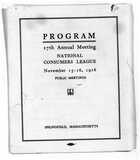 Program, 17th Annual Meeting, National Consumers League, November 15-16, 1916: Public Meetings