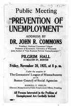 Invitation and Handbill, National Consumers' League Meeting, November 1925