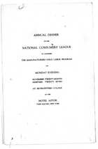 Program of the Annual Meeting, National Consumers League, November 28-29, 1927