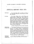 Annual Report for 1974