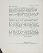 Letter from Raymond Firth to Dr. Hooper, September 25, 1981