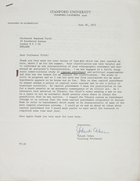 Correspondence between Raymond Firth and Yehudi Cohen, 1971