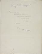 Incomplete Anthropological Report on Tikopia Presented to the Australian National Research Council, Circa 1929