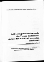 Addressing Discrimination in the Vienna Declaration: A Guide for NGO's and Interested Individuals