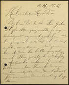 Letter from Dr. S. Aschner to Markus Brann, October, 1912