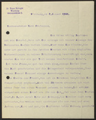 Letter from Dr. Franz Babinger to Markus Brann, January 07, 1920