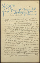 Letter from Herr Bassfreund to Markus Brann, January 10, 1895