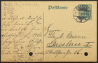 Letter from Clara Benasch to Markus Brann, 1914