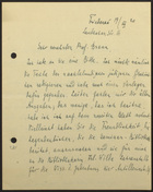Letter from Micha Josef Berdyczewski to Markus Brann, July 19, 1920