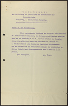 Geheim-Protokoll aus der Sitzung des kuratoriums des Gesamtarchivs der Deutschen Juden, October 5, 1913