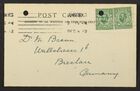 Postcard from R. B. Fleming to Markus Brann, December 3, 1912