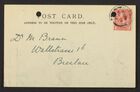 Postcard from R. B. Fleming to Markus Brann, November 18, 1912