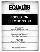Women's Equality: Quarterly Bulletin of AIDWA, Volume IV, Number 2, April-June, 1991, Women's Equality: Quarterly Bulletin of AIDWA, Vol. IV-No. 2, April-June 1991