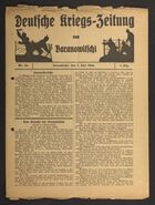 Deutsch Kreigs-Zeitung Nr. 53., July 1, 1916