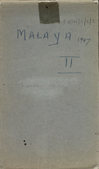 Malaya Field Notebook II, July 1947