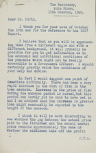 Letter from the British Adviser, Kelantan, to Raymond Firth, October 11, 1939