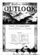 South African Outlook, Vol. LII, No. 625, December 1, 1922