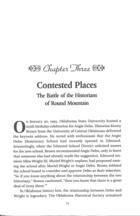 Contested Places: The Battle of the Historians of Round Mountain