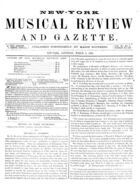 Musical Review and Musical World, Vol. 11, no. 5, March 3, 1860