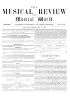 The Musical Review and Musical World, Vol. 11, no. 21, October 13, 1860