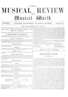 The Musical Review and Musical World, Vol. 11, no. 22, October 27, 1860