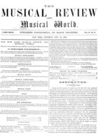 The Musical Review and Musical World, Vol. 11, no. 23, November 10, 1860