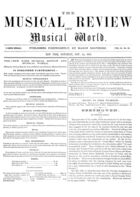 The Musical Review and Musical World, Vol. 11, no. 24, November 24, 1860