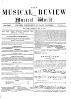 The Musical Review and Musical World, Vol. 12, no. 2, January 19, 1861