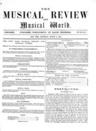 The Musical Review and Musical World, Vol. 12, no. 5, March 2, 1861