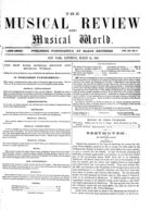 The Musical Review and Musical World, Vol. 12, no. 6, March 16, 1861
