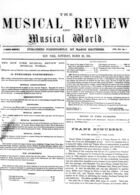 The Musical Review and Musical World, Vol. 12, no. 7, March 3, 1861