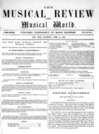 The Musical Review and Musical World, Vol. 12, no. 8, April 13, 1861
