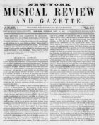 New York Musical Review and Gazette, Vol. 6, no. 19, September 22, 1855