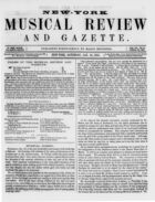 New York Musical Review and Gazette, Vol. 7, no. 2, January 26, 1856