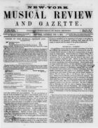 New York Musical Review and Gazette, Vol. 7, no. 3, February 9, 1856
