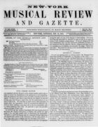 New York Musical Review and Gazette, Vol. 7, no. 4, February 23, 1856