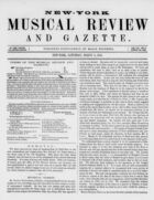 New York Musical Review and Gazette, Vol. 7, no. 5, March 8, 1856