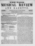 New York Musical Review and Gazette, Vol. 7, no. 14, July 12, 1856