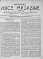 Werner's Voice Magazine, Vol. 13, no. 4, April, 1891