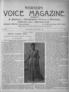 Werner's Voice Magazine, Vol. 13, no. 9, September, 1891