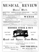 The Musical Review and Musical World, Vol. 15, no. 18, August 27, 1864
