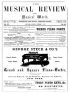 The Musical Review and Musical World, Vol. 15, no. 21, October 8, 1864