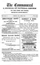 The Commonweal: A Journal of National Reform for God, Crown and Country, Vol. I, No. 15, 10 Apr. 1914