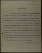 Typewritten Letter from Markus Brann to [Ch.] Janowsky, August 28, 1918