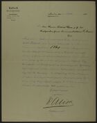 [Copy of] Letter from W. Kalisch to Markus Brann, June 1892
