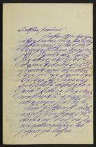 Letter from David Kaufmann to Markus Brann, April 5, 1897