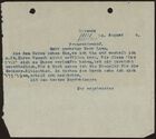 Typewritten Letter from [Markus Brann] to Louis Lamm, August 24, 1916